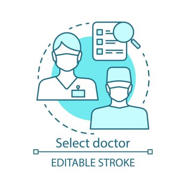 Seçin Doktor kavramı simgesi