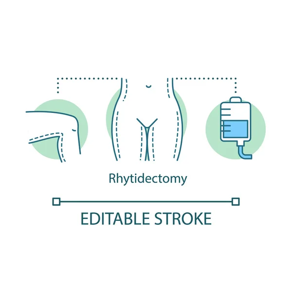 Rhytidectomy koncepció ikon — Stock Vector