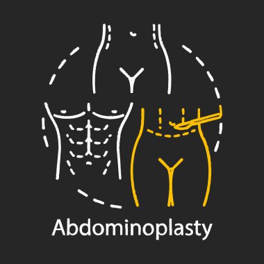 Abdominoplasty tebeşir simgesi