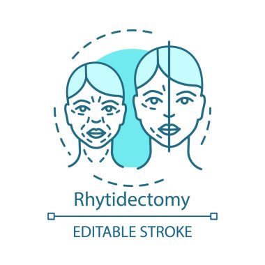 Rhytidectomy kavramı simgesi