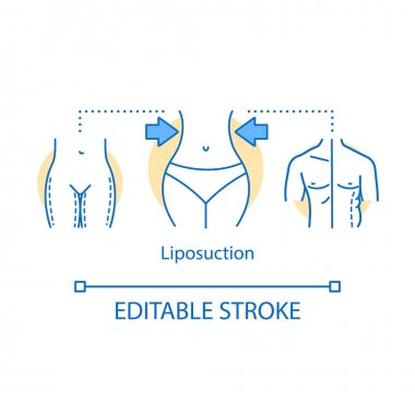 Liposuction kavramı simgesi