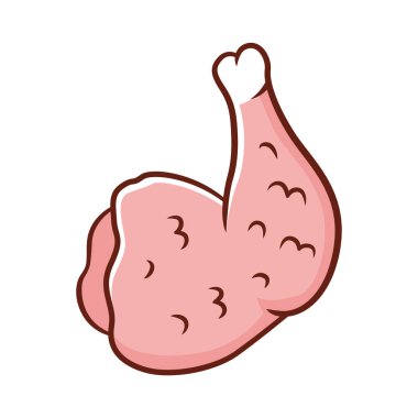 Tavuk jambon renk simgesi. Kasaplar et. Et üretimi ve satışı.