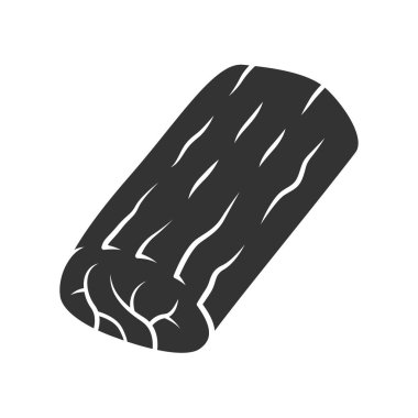Roast glyph icon. Butchers meat. Ingredient for lunch. Meat prod vector Roast glyph icon. Butchers meat. Ingredient for lunch. Meat prod vector