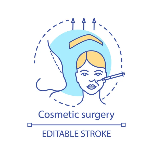 Cosmetische chirurgie concept icon — Stockvector