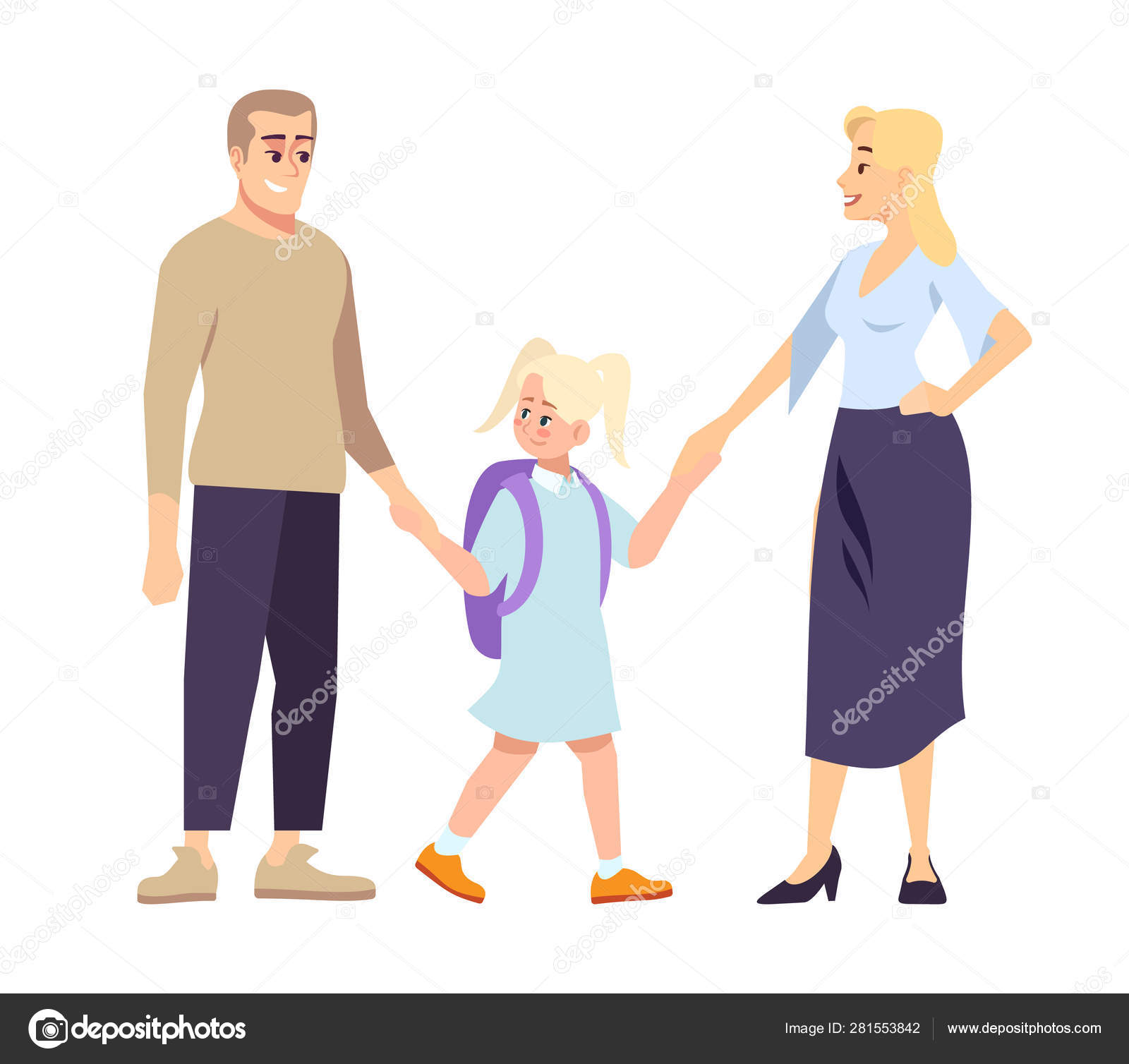 Parents And Daughter Schoolgirl Holding Hands Flat Illustration First Day At School Young Father Mather And Blonde Preteen Schoolkid Family Going To School Together Isolated Cartoon Characters Stock Vector Image By C Bsd Parents And Daughter Schoolgirl Holding Hands Flat Illustration First Day At School Young Father Mather And Blonde Preteen Schoolkid Family Going To School Together Isolated Cartoon Characters Stock Vector Image By C Bsd