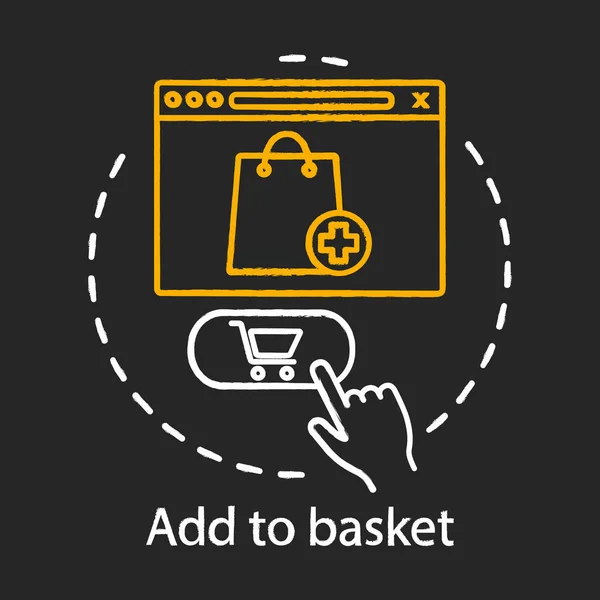 Add To Basket Concept Chalk Icon Digital Purchase Idea Online Shopping Internet Marketing Online Retail Place Order Vector Isolated Chalkboard Illustration Stock Images Page Everypixel