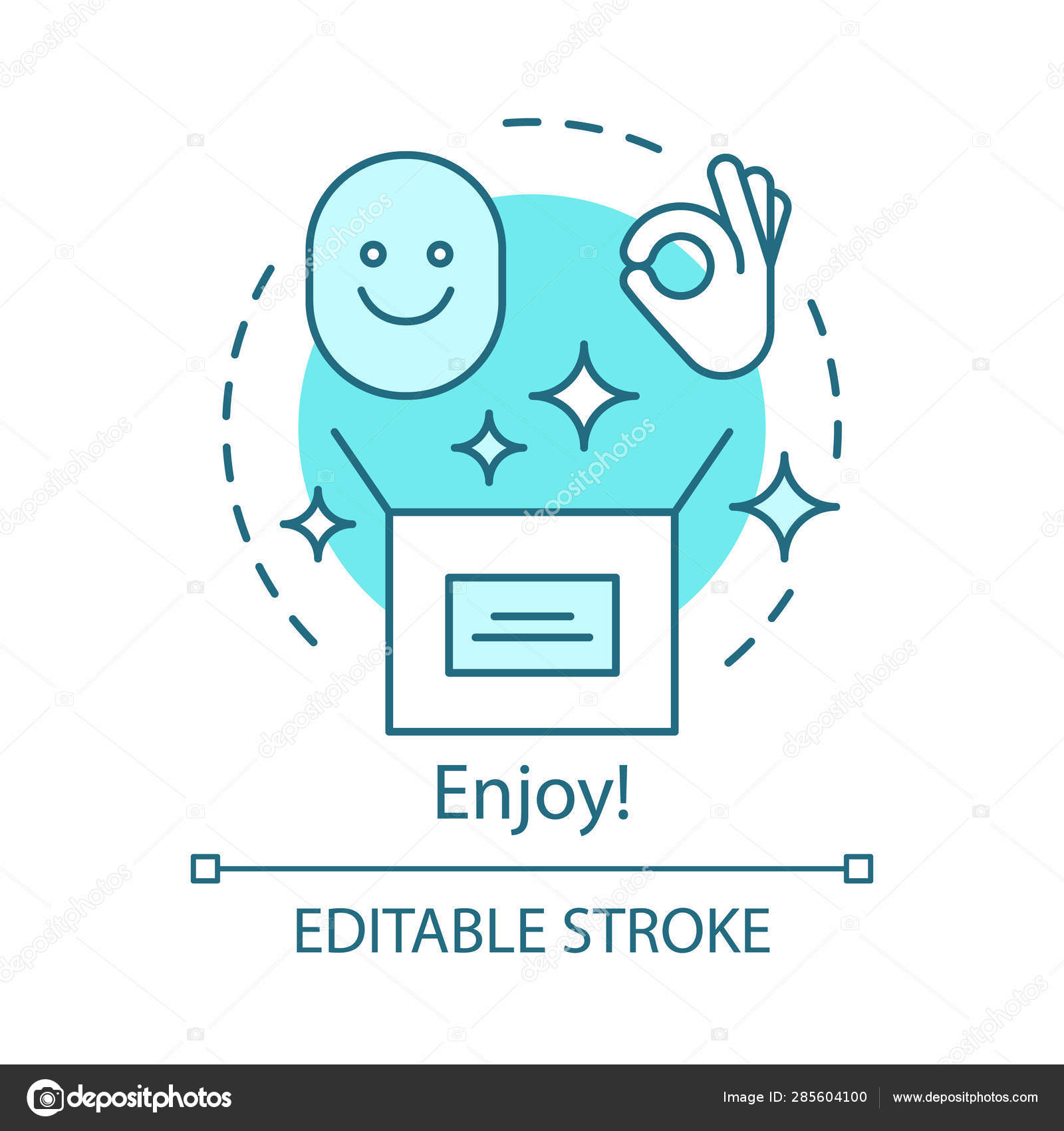 Online Shopping Enjoyment Concept Icon Excellent Service Idea Thin Line Illustration Good Purchase Buy Customer Buyer Client Satisfaction Vector Isolated Outline Drawing Editable Stroke Vector Image By C Bsd Vector Stock