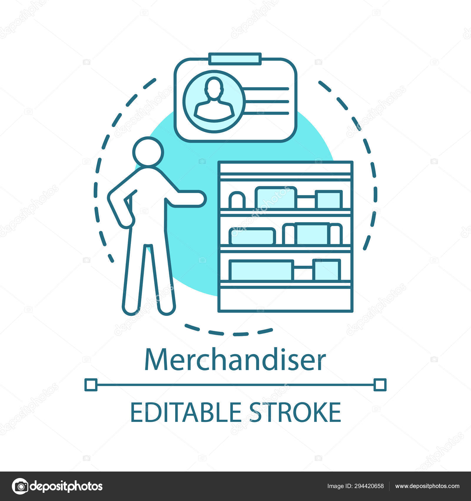 Personal shopping service concept icon. Running errands for client.  Purchase assistance. Door-to-door gifts delivery idea thin line  illustration. Vector isolated outline drawing. Editable stroke 9343969  Vector Art at Vecteezy