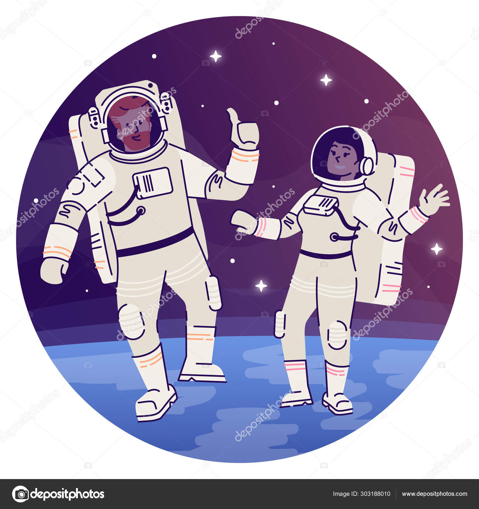 Pegatinas de astronauta para el espacio exterior, pegatinas