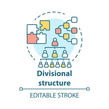 Tümen kurumsal yapı kavramı simgesi. Organizasyon hiyerarşisi fikri ince çizgi illüstrasyon. Liderlik ve takım çalışması. Şirket üst yönetimi. Vektör yalıtılmış anahat çizimi. Kullanılabilir kontur
