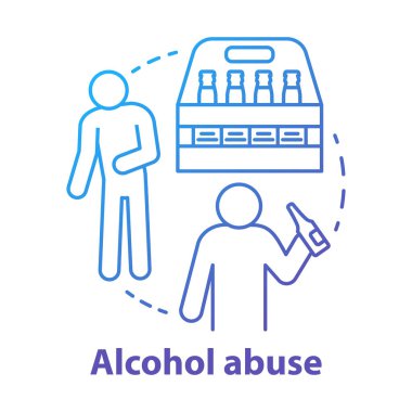 Alkol bağımlılığı kavram simgesi. Alkolik bağımlılık, bağımlılık fikri