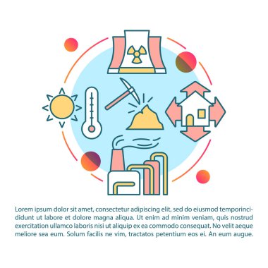 Ekolojik sorunlar makale sayfa vektör şablonu. Ekoloji üzerinde insan etkisi. Broşür, dergi, doğrusal simgeler ile kitapçık tasarım elemanı. Baskı tasarımı. Metinli kavram çizimleri