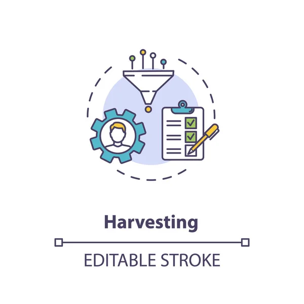 Harvesting Concept Icon Final Stage Mentoring Process Training Conclusion Idea — Stock Photo, Image