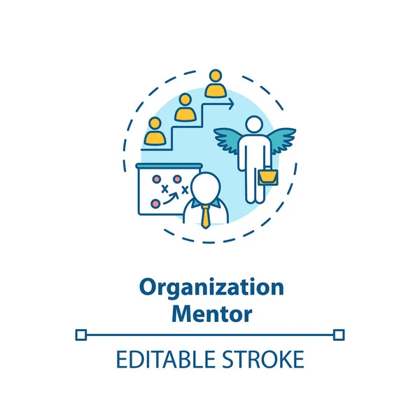 Organization Mentor Concept Icon Career Development Assistance Job Promotion Planning — Stock Photo, Image
