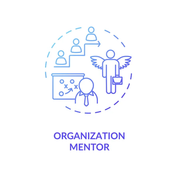 Icono Concepto Mentor Organización Ayuda Para Desarrollo Profesional Idea Planificación — Foto de Stock