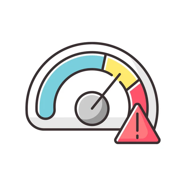 Speed Limit Rgb Color Icon Safe Driving Rule Traffic Law — Stock Photo, Image