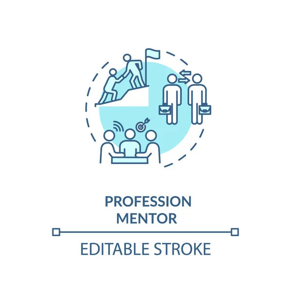 Profession Mentor Concept Icon Professional Skills Development Qualification Training Idea — Stock Photo, Image