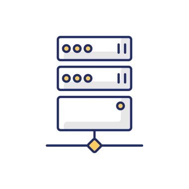 Vekil sunucu RGB renk simgesi