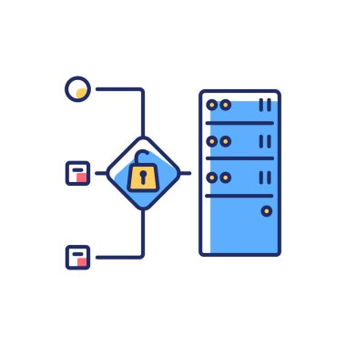 Vekil sunucu RGB renk simgesini aç