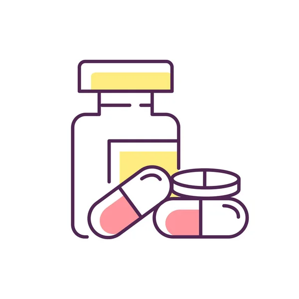 Pharmacie icône couleur RVB — Image vectorielle