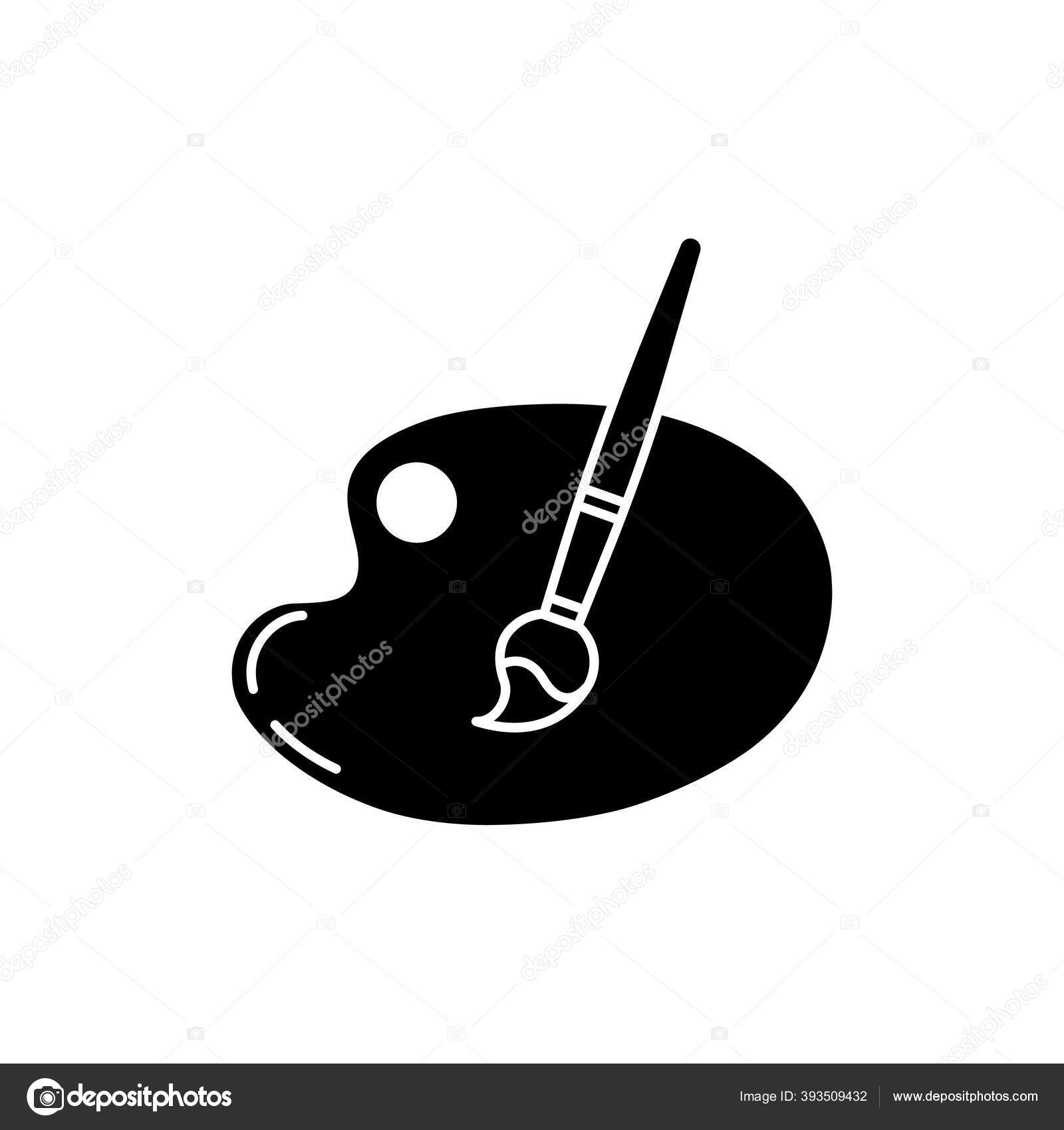 Artist Palette Silhouette