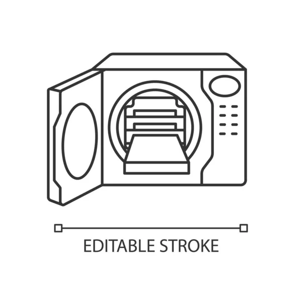Паровой Автоклавный Пиксель Идеальная Линейная Иконка Стерилизационное Оборудование Тонкая Линия — стоковый вектор