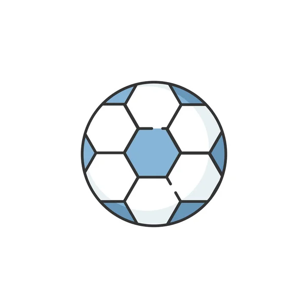 Ballon Football Icône Couleur Rvb Jouer Football Avec Équipe Équipement — Image vectorielle