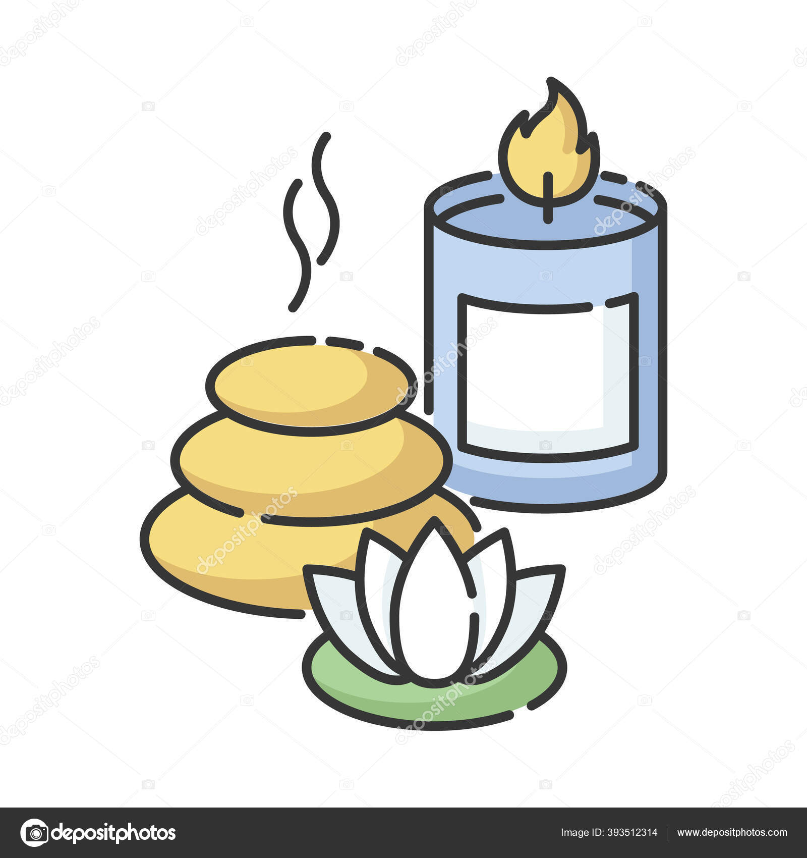 Ikon Warna Rgb Resor Spa Pariwisata Kesehatan Sanatorium Kesehatan