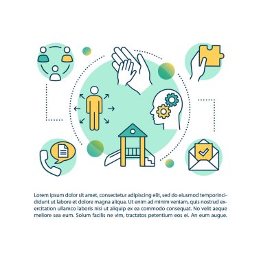 Yürümeye yeni başlayanlar için metin içeren bir konsept simgesi. Oyun okulları ve kreşler. Ebeveynlik ve çocukluk. PPT sayfa vektör şablonu. Broşür, dergi, kitapçık tasarım ögesi doğrusal çizimler