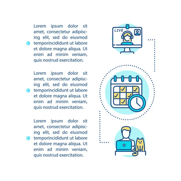 Icône Concept Planification Enseignement Distance Avec Texte Apprentissage Rythmé Auto — Photo