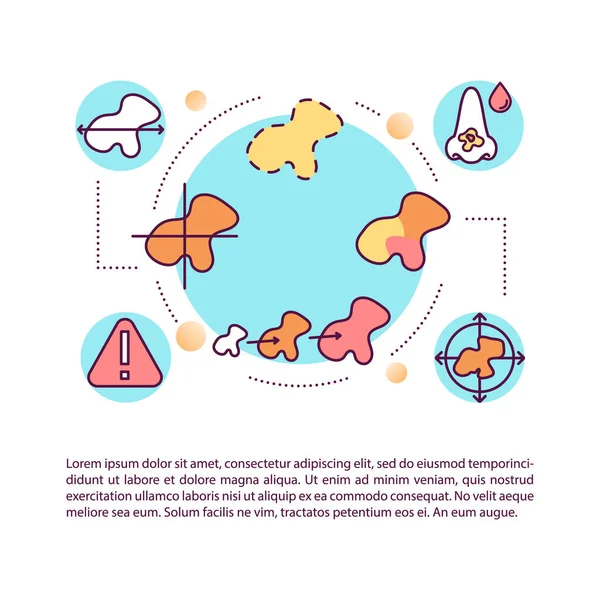 Melanoma Signo Advertencia Icono Concepto Con Texto Abcdes Melanoma Evolución — Archivo Imágenes Vectoriales