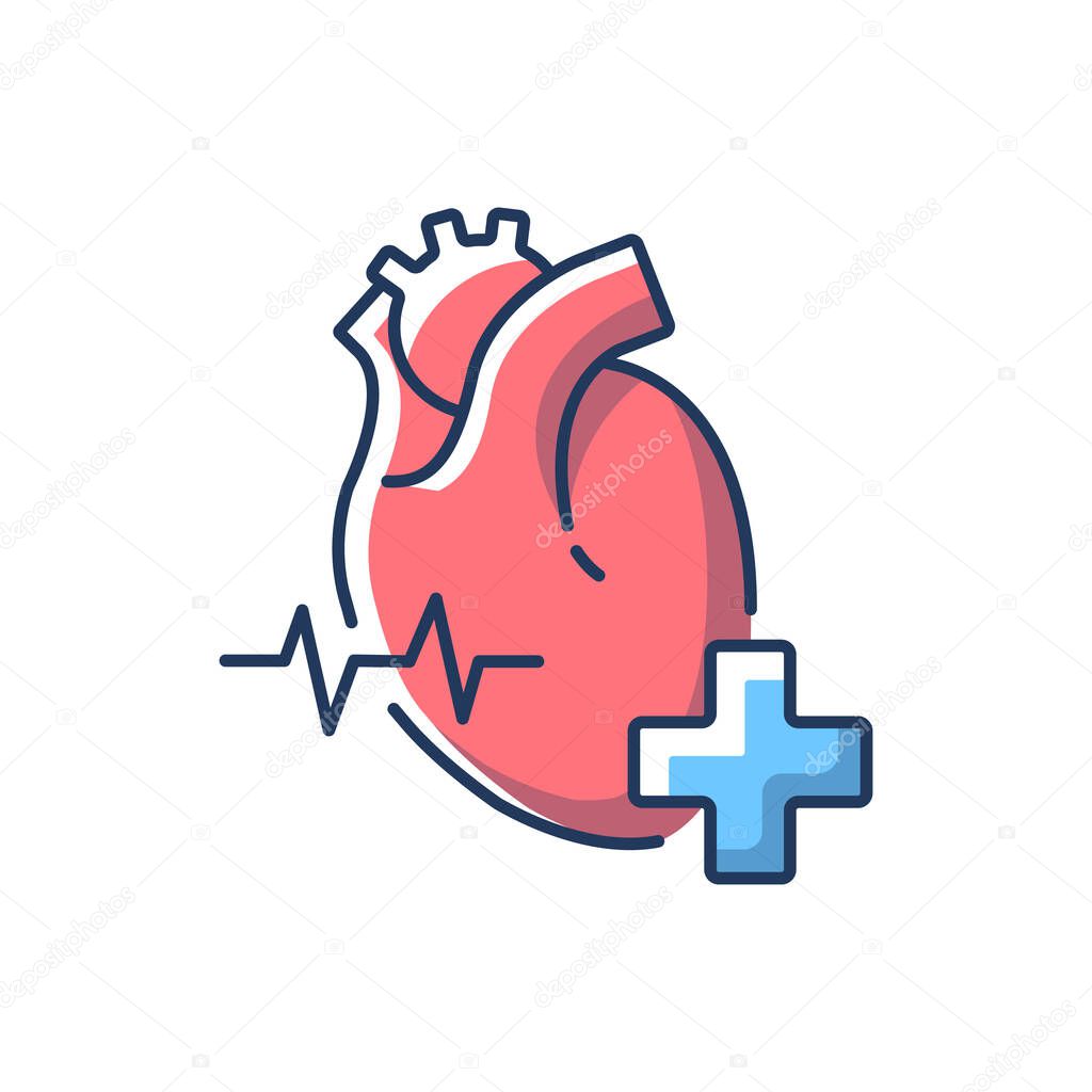 Cardiology Department Rgb Color Icon Cardiologist Cardiology Consultant Heart Disease Treatment Medical Diagnosis Cardiac Surgeon Hospital Department Isolated Vector Illustration Premium Vector In Adobe Illustrator Ai Ai Format Encapsulated