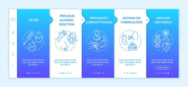 Aşı zıtlıkları ve taşıyıcı şablondaki önlemler. Aşı enjeksiyonu, sembol içeren mobil internet sitesini riske atıyor. Web sayfası basamak ekranları. RGB renk kavramı