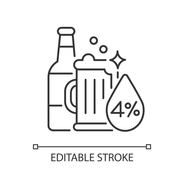 알코올 아이콘 알코올 농도가 컵으로 사용자 일러스트 상징이야 벡터는 단위행렬이다 — 스톡 벡터