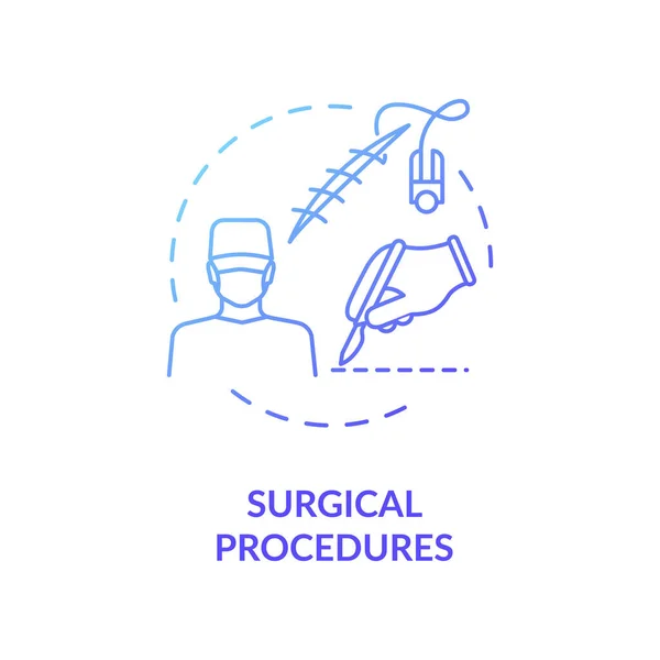 Icona Del Concetto Procedure Chirurgiche Professionista Idea Professione Chirurgo Sottile — Vettoriale Stock