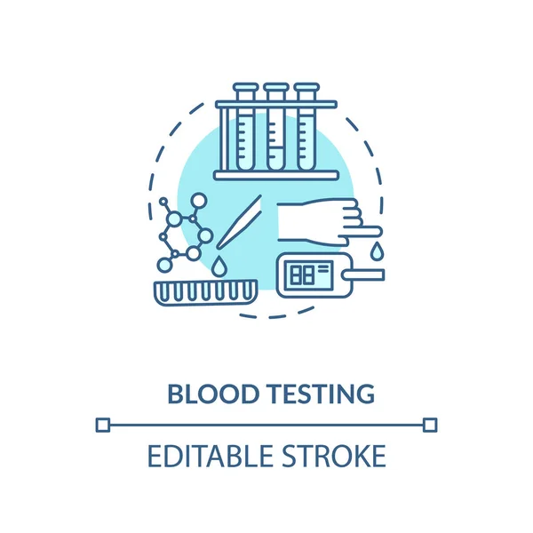 Koncepce Krevních Testů Klinický Výzkum Chemická Analýza Biochemie Biotechnologický Nápad — Stockový vektor