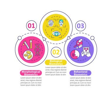 Biyometrik tip vektör bilgi şablonu. İnsanların tasarım elementlerini tanımlamanın yolları. Veri görselleştirmesi 3 adımda. Zaman çizelgesi. Doğrusal simgelerle çalışma akışı düzeni