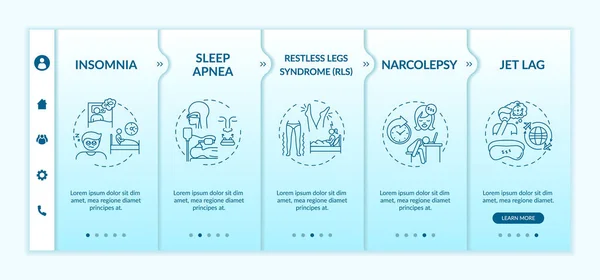 Plantilla Vectorial Insomnio Trastorno Del Sueño Problema Salud Jet Lag — Vector de stock