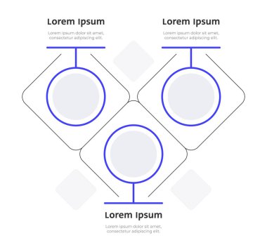 AR teknolojisi bilgi şablonu. Dijital simülasyon. Fütürist proje. Veri görselleştirmesi 3 adımda. Boş süreç vektör tasarımı. Düzenlenebilir boş seçenekler bilgi grafikleri. Kullanılan Lexend yazı tipi