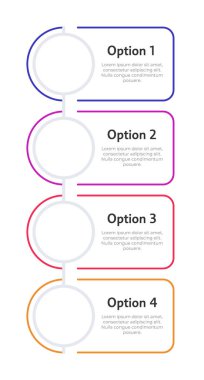 Eğitim yeniliği bilgi şablonu. Öğrenmek için dijital teknoloji. Veri görselleştirmesi 4 adımda. Boş süreç vektör tasarımı. Düzenlenebilir boş seçenekler bilgi grafikleri. Kullanılan Lexend yazı tipi