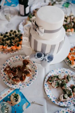 Güzel doğum günü pastası çocuk için catering doğal ışık el yapımı