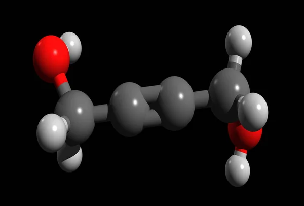 Model Butynediol Een Organische Verbinding Die Een Alkyne Een Diol — Stockfoto