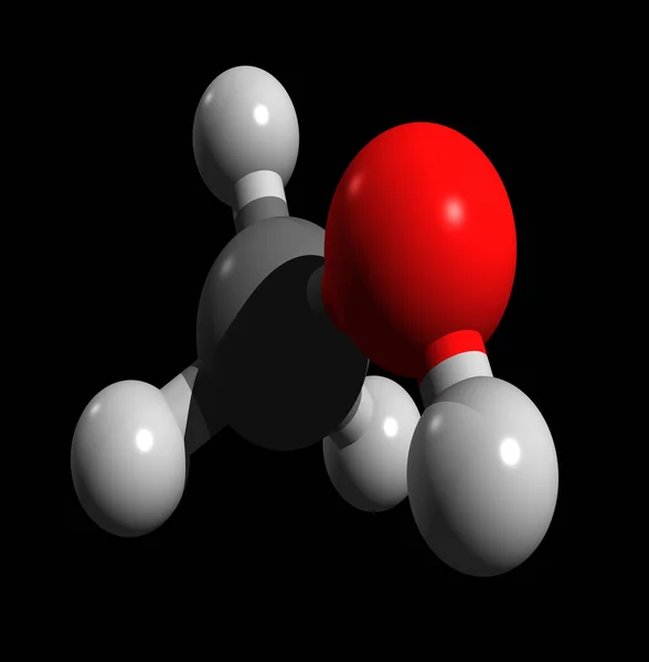 Modelo Metanol Químico Con Fórmula Ch3Oh — Foto de Stock