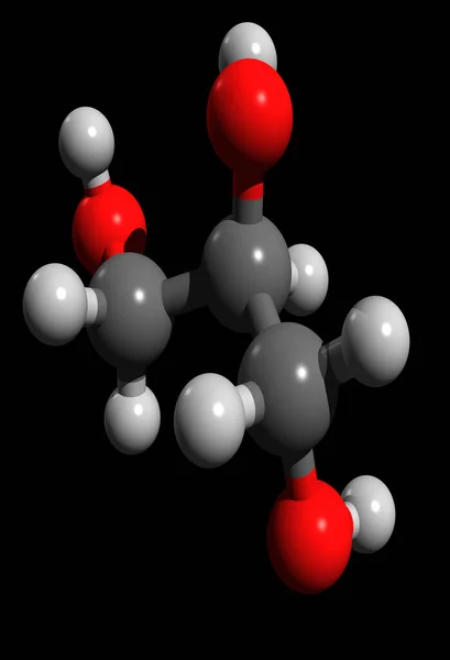 Μοντέλο Προπανο Τρικαρβοξυλικό Οξύ Επίσης Γνωστό Τρικαρβαλυλικό Οξύ Καρβαλυλικό Οξύ — Φωτογραφία Αρχείου