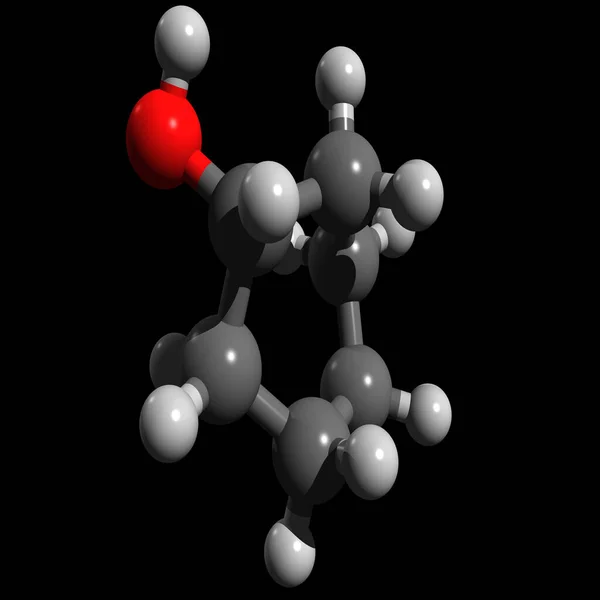 3D model - Cyclohexanol is the organic compound with the formula HOCH(CH2)5