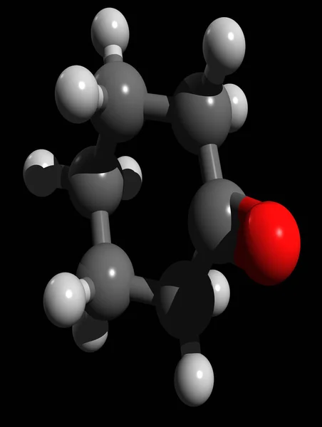 Modelul Ciclohexanona Este Compusul Organic Formula Ch2 5Co — Fotografie, imagine de stoc