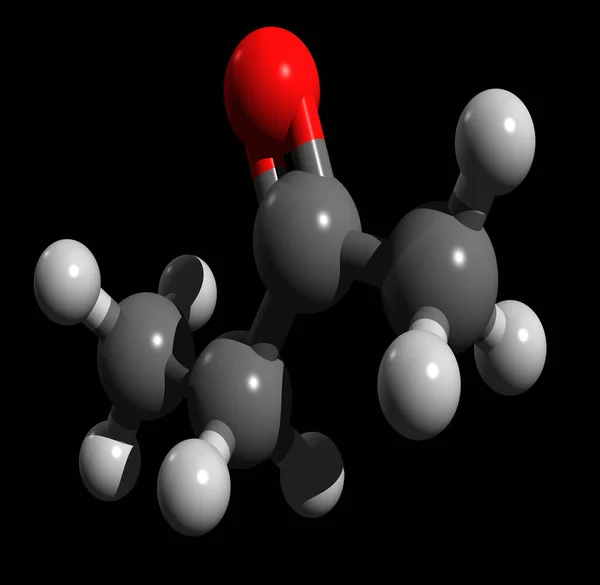 Methyl Ethyl Ketone Mek Ch3C Ch2Ch3 알려져 — 스톡 사진