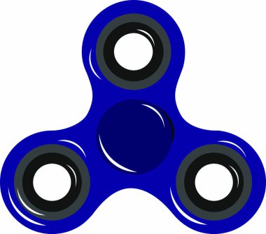 Beyaz arkaplanda popüler döndürücü