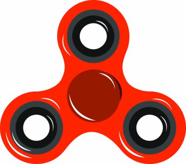 Beyaz arkaplanda popüler döndürücü