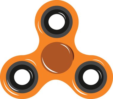 Beyaz arkaplanda popüler döndürücü